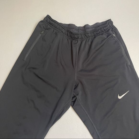 Men's Nike Dri Fit OCT65 Running Pants Joggers 620067 Size Medium Black Trousers - Picture 2 of 10